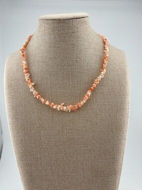 Coral Chip Necklace – Petite Ocean Beauty (14”)